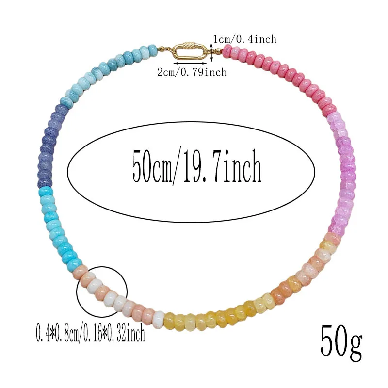 قلادة الدوبامين الأوروبية والأمريكية على الطراز INS - قلادة مطرزة بالحجر الطبيعي، هدية فريدة من نوعها للسيدات وإكسسوارات الموضة