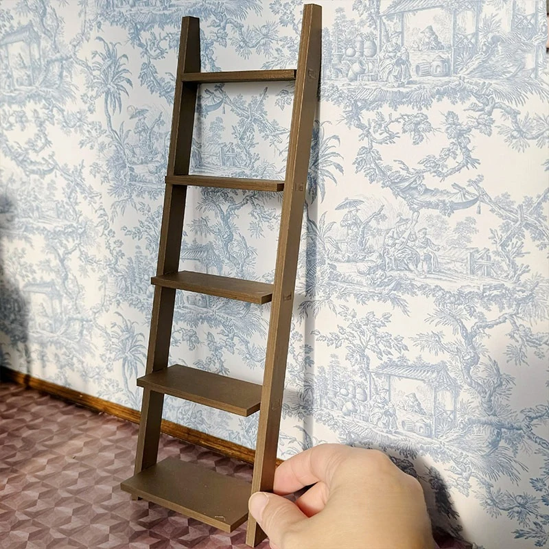 YESTARY BJD Dolls Furniture Ladder Against The Wall Shelf DIY Material Packs For 1/6 Blythe Dollhouse Furniture Miniature Items