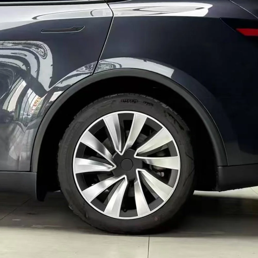 

19-дюймовая крышка колеса для Tesla Model Y Juniper, колпаки ступиц, сменная крышка колеса, полная крышка обода с наклейкой с логотипом