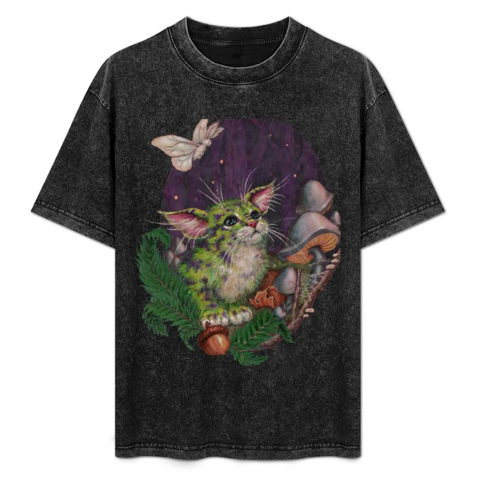 

Rare Sighting of the Gobbo Kitty T-Shirt Soft Casual Short Sleeve Cotton Tee