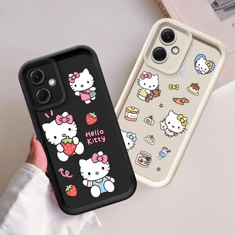 Angel Eye Ladder Case For Xiaomi Redmi 11 10 Pro 13 12 12C A1 Plus Poco X3 NFC Phone Cover Silicone Cute Cartoon Holle Kitty