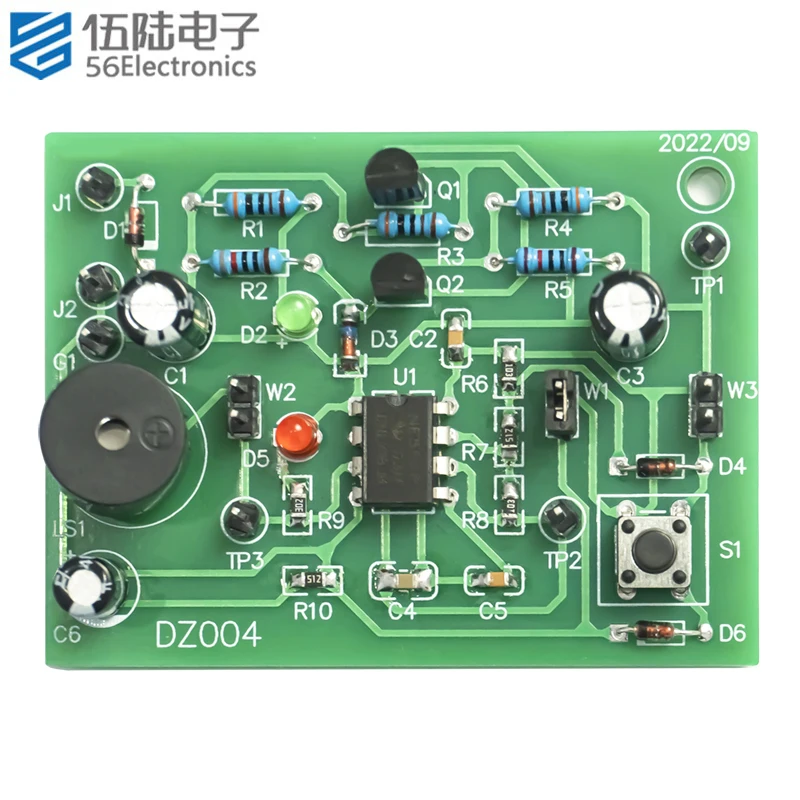 Doorbell Control Circuit Board Kit Skills Welding Exercise Practical Set for Making Printed Circuit Boards