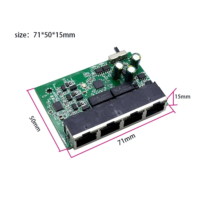 O repetidor POE de 100 Mbps é dividido em três switches POE padrão passivo, repetidores VLAN, AP de monitoramento estendido