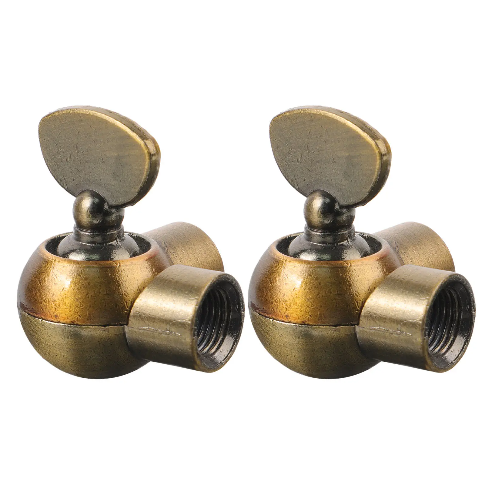 2Pcs Vintage Wall Sconce Arm Adapter Retro Metal Lamp Joint 180 Degree Rotating Light Angle Adjuster Wall Lamp Accessories