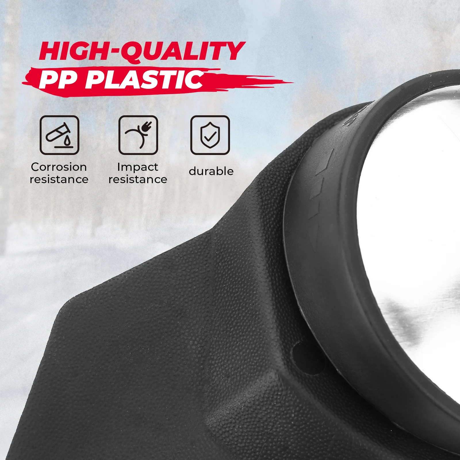 Snowmobile Rearview Mirrors Handguard Mirror Wind Deflector Mount for Ski-Doo REV Gen5 Neo REV Gen4 XS XM XP XR XU #‎860200893 view 2