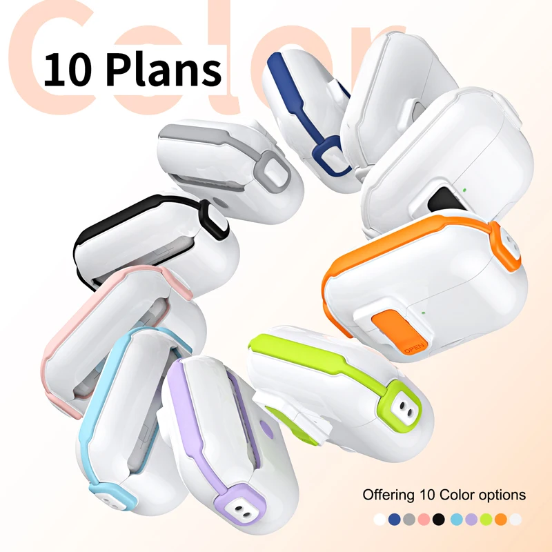 Music Fairy Magnetic Snap-On Automatic Lid Hidden Stand Earphone case Function Creative Design For Airpods 4  Pro 3 Pro 2/Pro