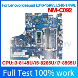 NM-C092.For Lenovo Ideapad L340-15IWL L340-17IWL Laptop Moederbord. Met I3 I5 I7 8th Gen Cpu.V2G-GPU Ddr4 100% Tested Ok