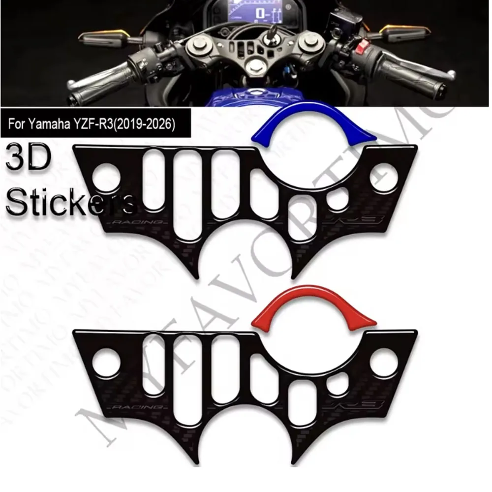 Motorcycle For Yamaha YZF-R3 YZFR3 YZF R3 Tank Pad TankPad Cap Grips Gas Fuel Kit Knee Stickers Decals Protection 2017 - 2026