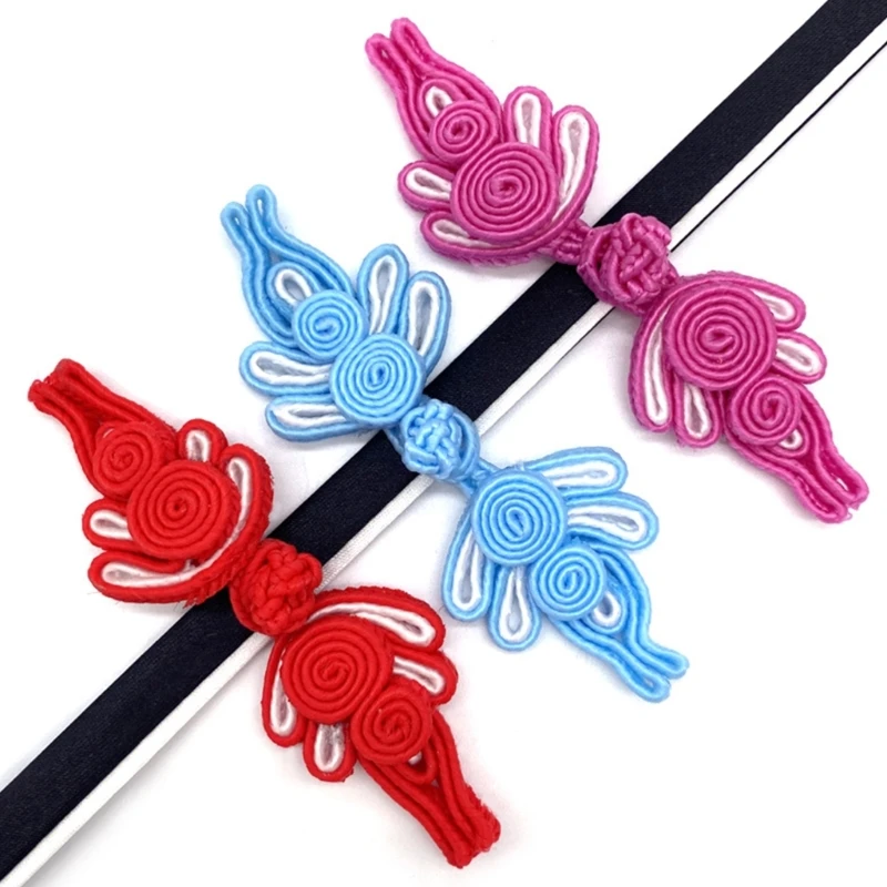 Gourd&Flower Chinese Cheongsam Button Handmade Knot Fastener Closures for Sewing Dropshipping