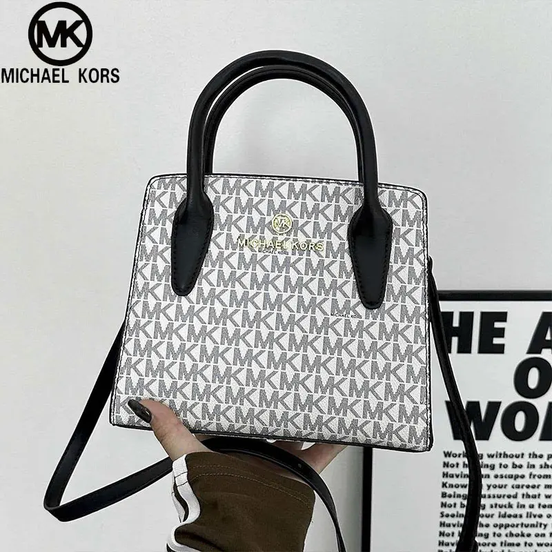 MICHAEL KORS Spring/Summer New Full-Logo Women's Business Casual Fashion Crossbody Bag, Handbag, and Shoulder Bag