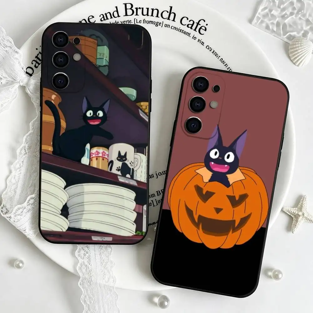 Kikis D-Deliverys S-Services Jiji  Phone Case Black Silicone Soft For Samsung S25,S24,S21,S22,S23,S30,Ultra,S20,Plus,Fe,Lite