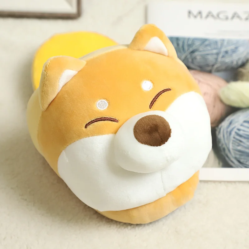 Cute Cartoon Plush Dormitory Home Slippers Women Dog Shiba Inu Husky Indoor Household Slipper Warm Cotton Slippers Couple Shoes