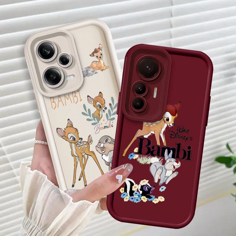 

Disney Bambi Cartoon Eye Ladder For Xiaomi Redmi Note 13 12 12C 11 11S 10 10C 10A 9C 9A Pro 5G Funda Phone Case