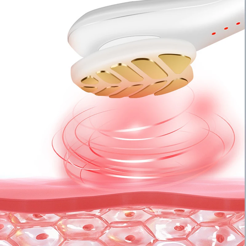 Nieuwe EMS Microstroom Introductie Oogmassage Instrument Pen is een draaibaar heet kompres Vibrerend kleurlicht Schoonheidsapparaat