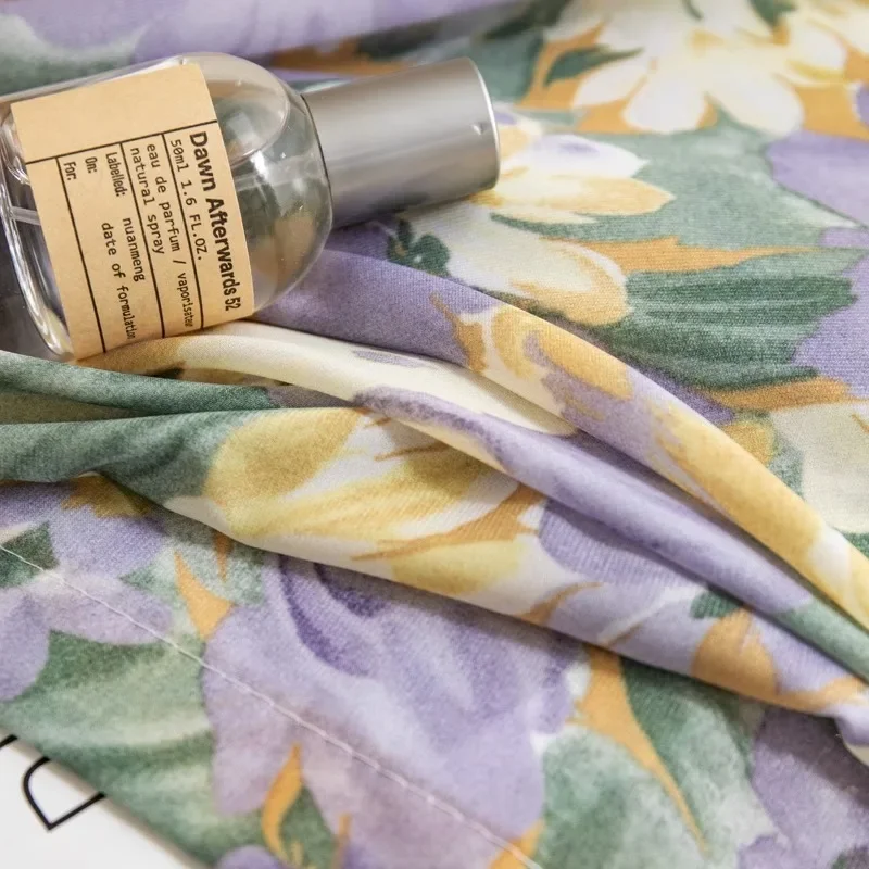 الحديثة النمط الأمريكي الأرجواني زهرة الستائر لغرفة المعيشة غرفة الطعام غرفة نوم تعتيم ستائر غرفة الأطفال تخصيص #2