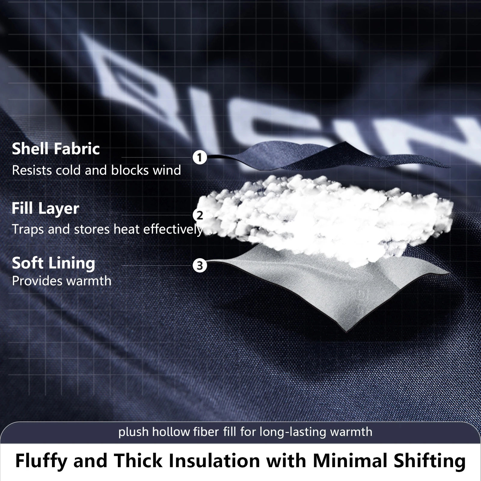 حقيبة نوم للتدفئة من BISINNA للبالغين في الطقس البارد وخفيفة الوزن ومحمولة ودافئة للشتاء ومستلزمات المشي لمسافات طويلة في الهواء الطلق #2