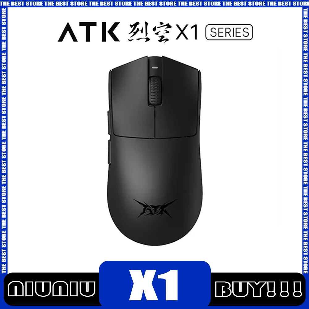 

Мышь Atk Blazing Sky X1, 8k Liekong X1, три режима, Bluetooth, беспроводная мышь Paw3950, эргономичная мышь для ПК, детские подарки