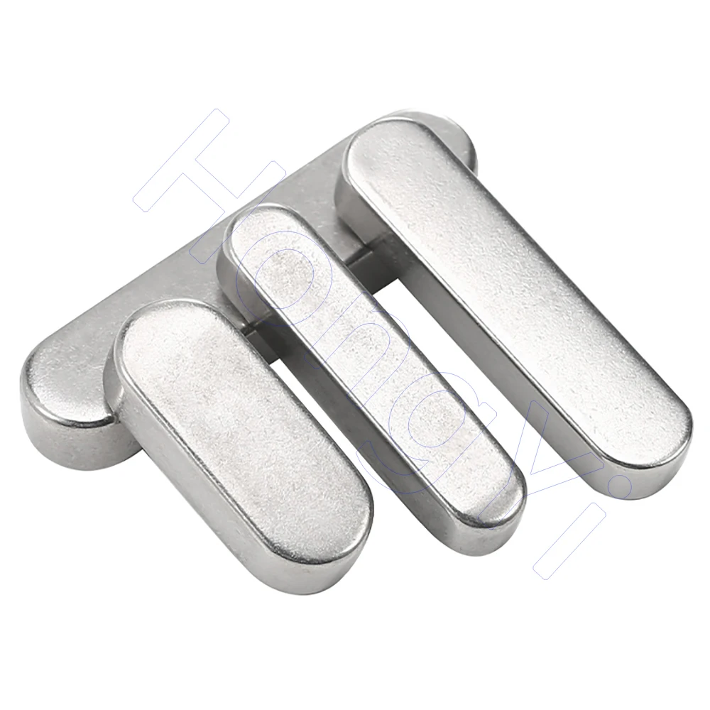 Parallel Key Width 6 8 10 12 14mm 304 Stainless Steel Round Ended Feather Key Parallel Drive Shaft Keys Length 10mm-120mm
