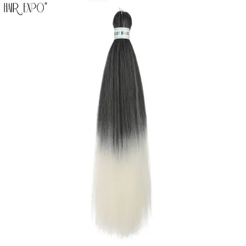 26Inch Easy Braids Hair Synthetic Colourful Pre Stretched Braiding Hair Extensions Jumbo Braids Ombre Yaki Long Straight Hair - Image 58