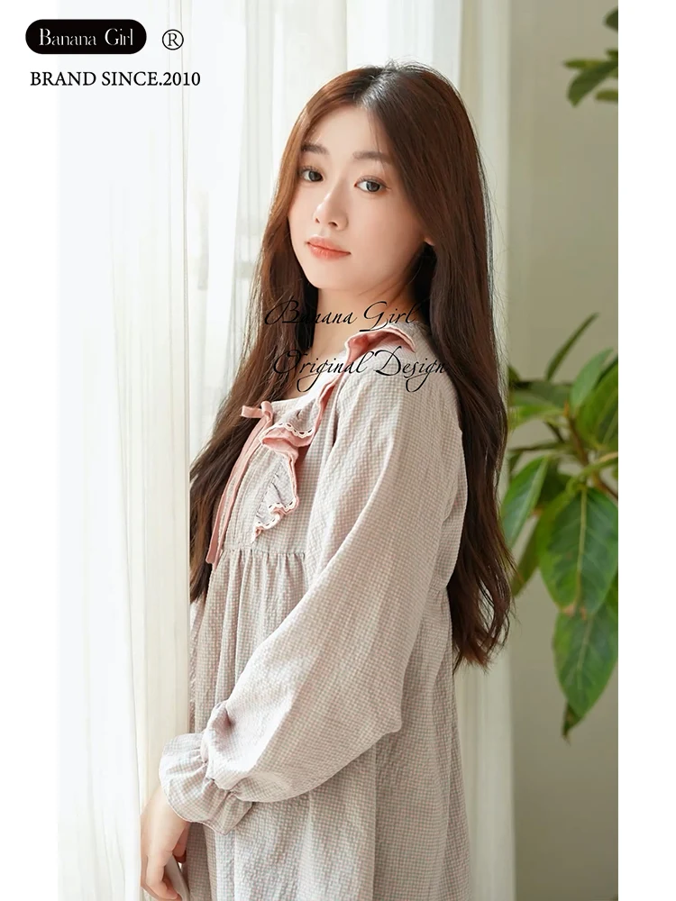 bananagirl-women's-spwear-loose-long-sve-round-ne-home-clothes-spring-autumn-new-sle-outerwear-polyester-cotton-blend