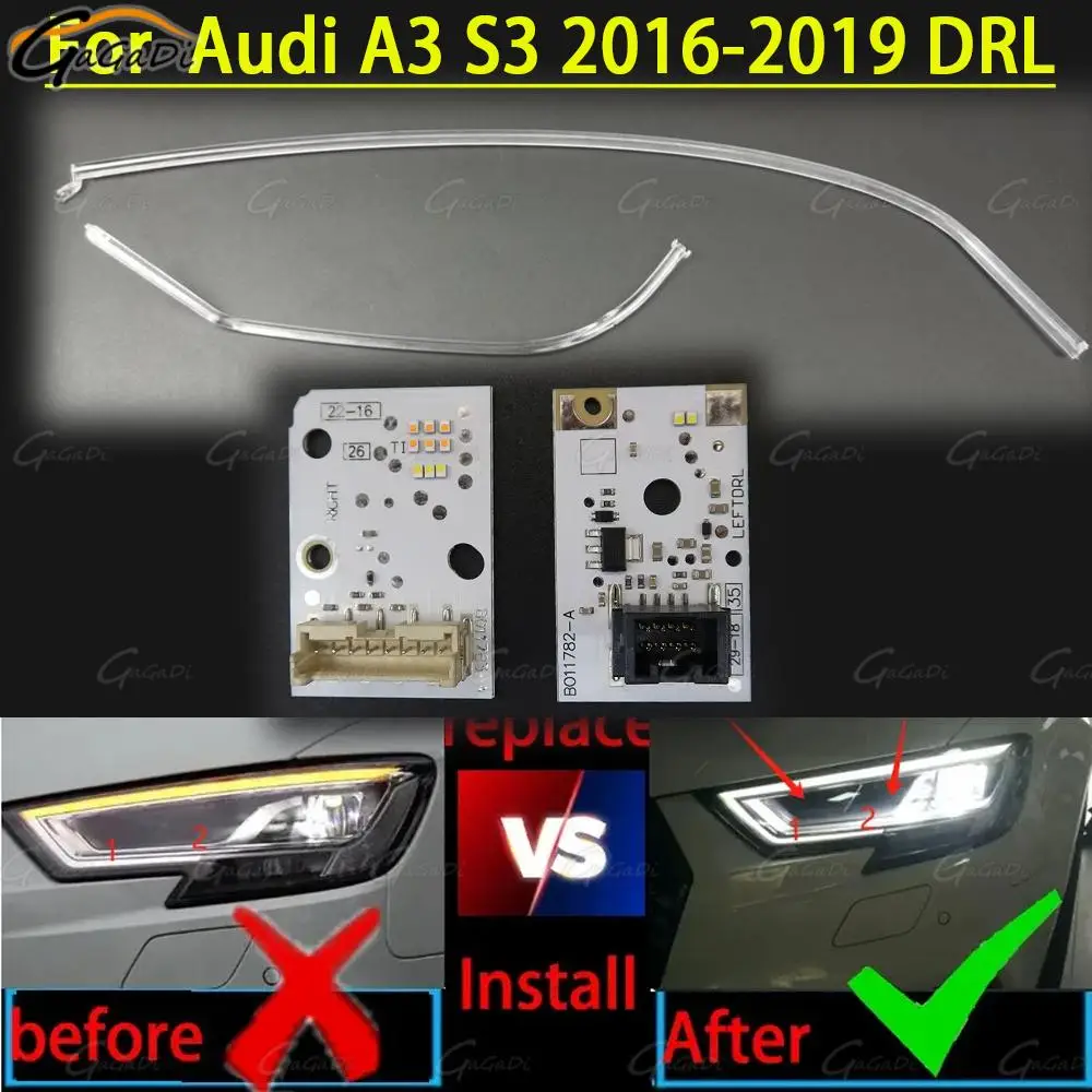 

Car LED headlight light guide board board is suitable for Audi A3s3 2016-2020DRL daytime driving light guide circuit board