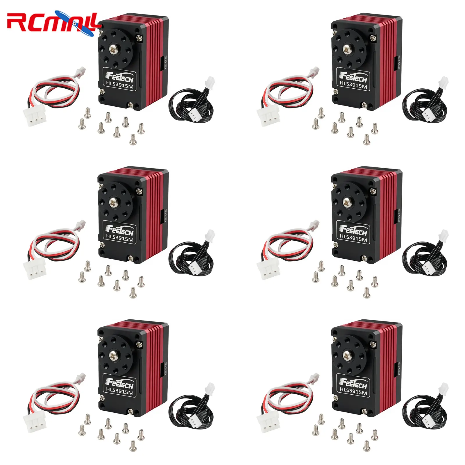 

6 шт. Feetech HLS3915M 12В 14 кг Сервопривод с двойным валом, постоянной силой, TTL, последовательной шиной, 360 градусов, безколлекторный двигатель для роботизированных манипуляторов и приспособлений