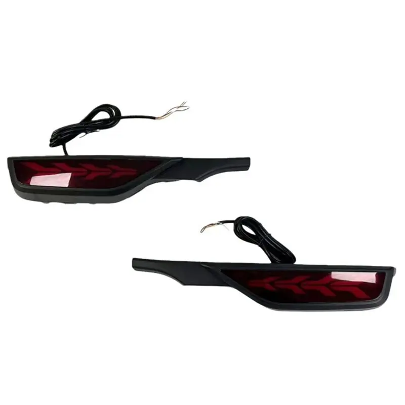 ABHX-Rear Bumper Reflector Light For Honda Jazz Fit 2018-2020 LED Rear Fog Light Brake Light Turn Signal Light Accessories