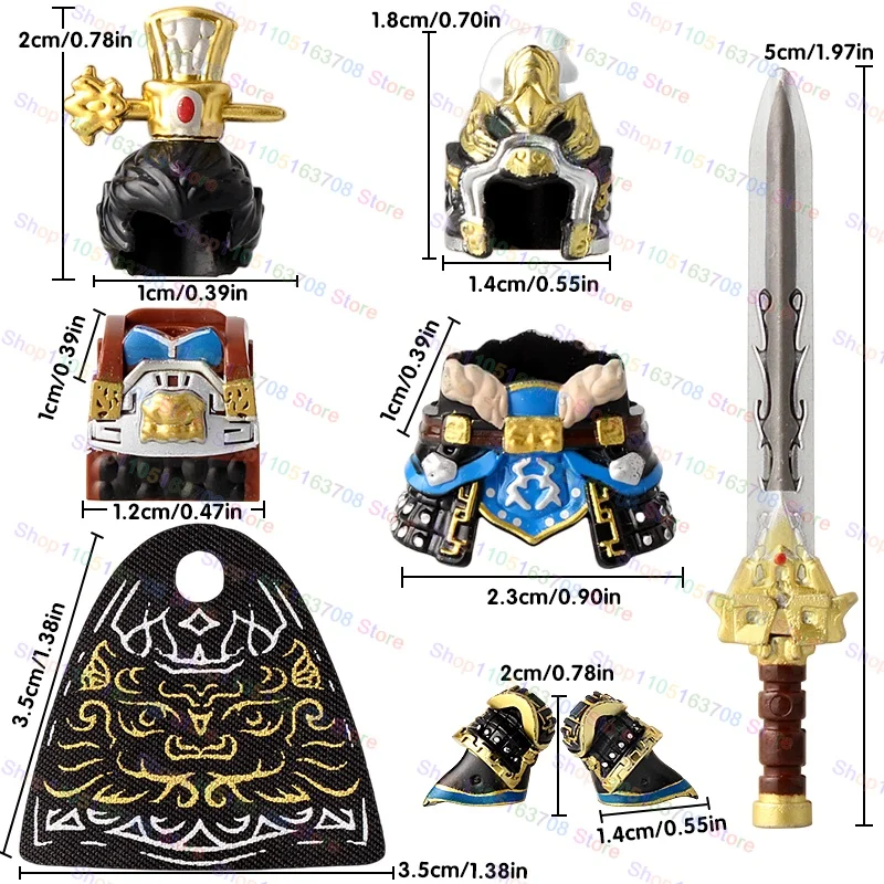 삼국지 고대 병사 영웅 조조 선관 황정 미니 인형 피규어 블록 장난감