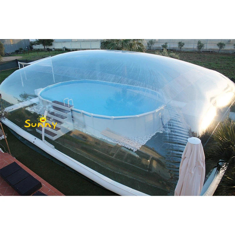 Customized Transparent Inflatable Dome Swimming Pool Cover Tent  Bubble Dome Tent Cover for Pool Use