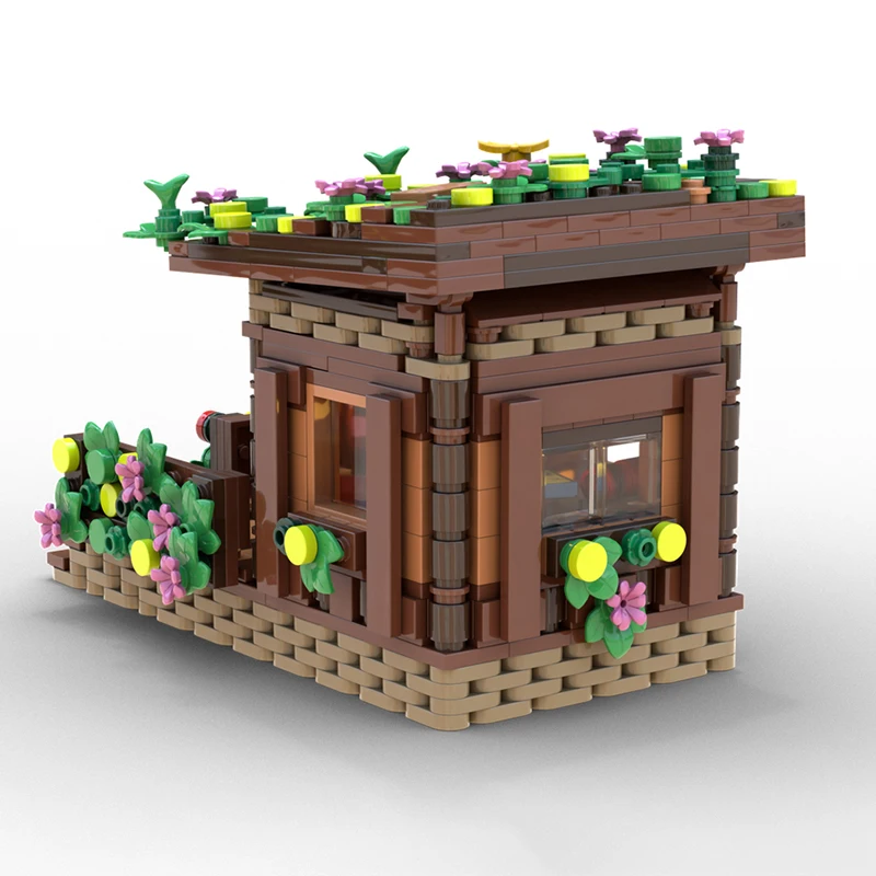 Exquisite new product MOC building block model forest wooden house technology modular children's toy DIY assembly set