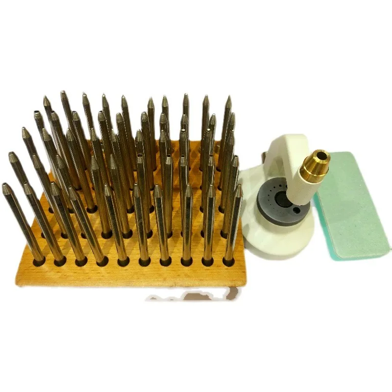 أدوات إصلاح الساعة مجموعة اللكمات المحلية عالية الجودة جميع الصلب اللكمات 60 قطعة 5285-B ساعة اللكم إبرة اللكم الجدول #5