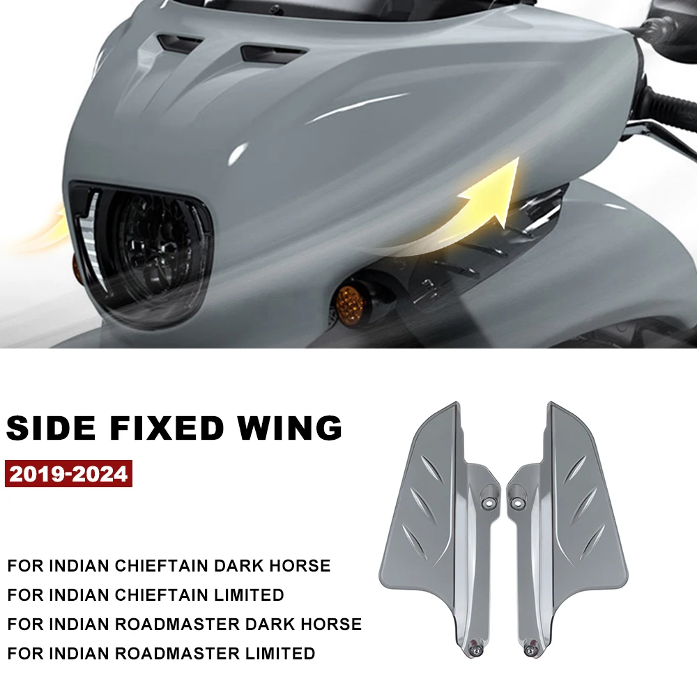 

Motorcycle Side Spoiler Kits Fairing Deflector For Indian Roadmaster Dark Horse/Limited/Chieftain Limited/Dark Horse 2019-2024