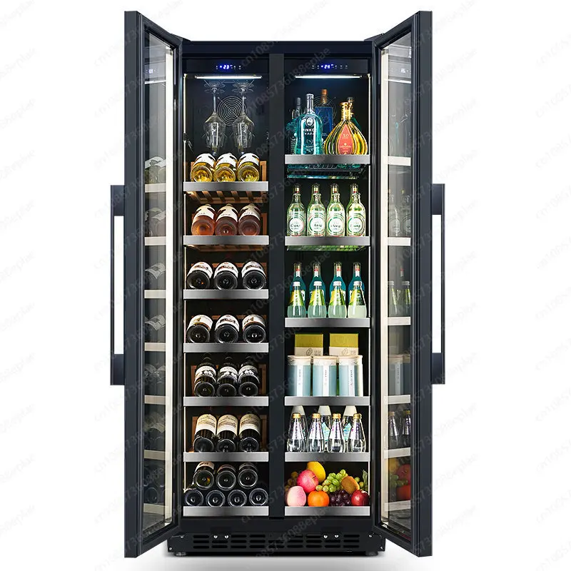 Beverages, vegetables and fruits, fresh-keeping freezers, supermarkets, convenience stores, double-door freezers