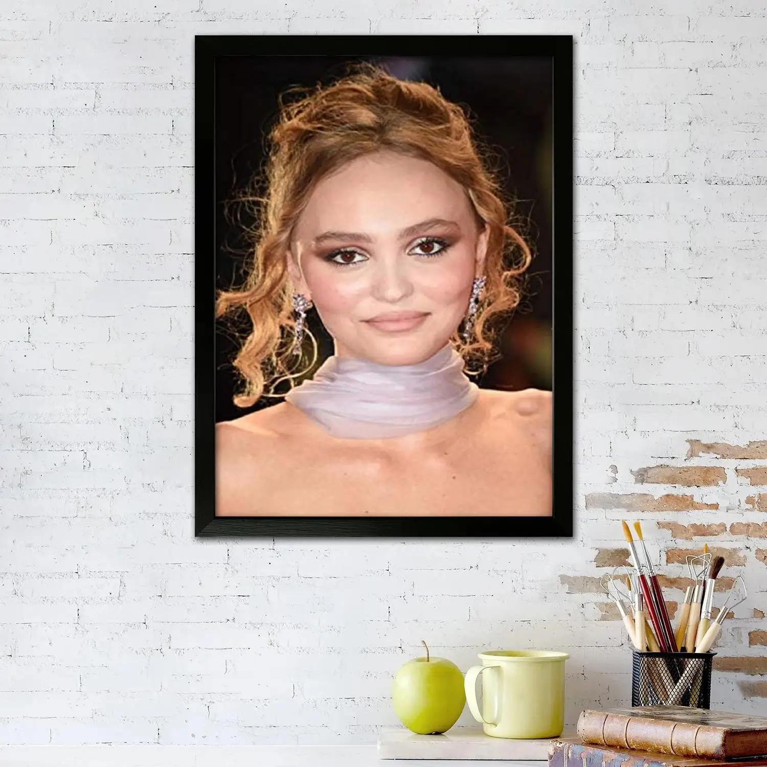 lily rose depp actor Canvas Art Poster and Wall Art Picture Print, Modern Family Bedroom Decor Posters,Decorative painting