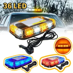 36 LED Emergency Light Car Roof Top LED Strobe lighthouse Vehicle Hazard Flashing warning signal lamp 12V