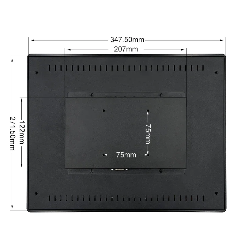 2025 15 Inch HD VGA Waterproof Pure Flat Touch Screen Panel Embedded Industrial Grade LCD Industrial Computer Accessory