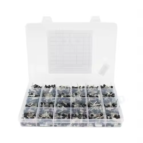 200-900PCS TO-92 Transistor Kit assortment box BC547 BC327 BC337 2N2222 3904 3906 C945 PNP/NPN transistors set electronics Kit - Image 4