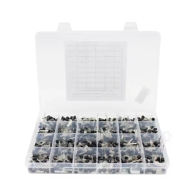 200-900PCS TO-92 Transistor Kit assortment box BC547 BC327 BC337 2N2222 3904 3906 C945 PNP/NPN transistors set electronics Kit - Image 4