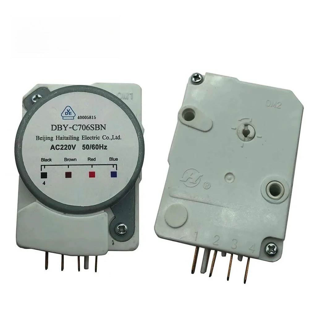 1Pcs AC220V DBY-C706SBN Defrost Control Timing Starter Refrigerator Defrost Timer For Galanz Fridge