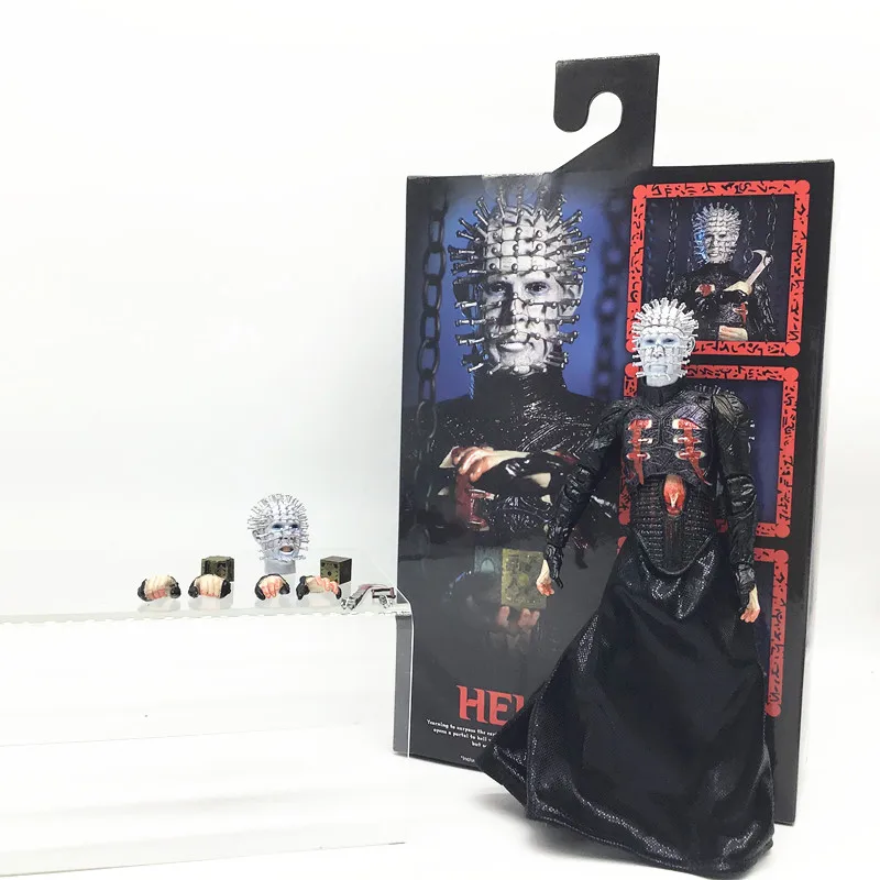 In Stock 18cm NECA Hellraiser He'll Tear Your Soul Apart Ultimate Pinhead Action Figures Collectable Model Toy Gifts Doll