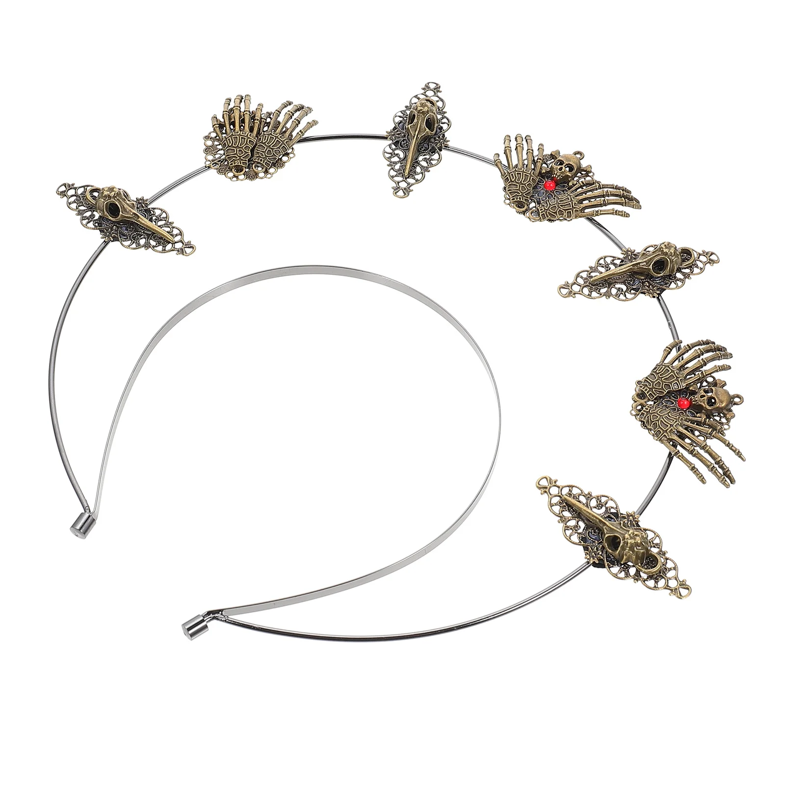 

Gothic Skull Hair Hoop Elegant Metal Accessories Girls Party Festival Decorative Virgin Style Hair Tools Styling