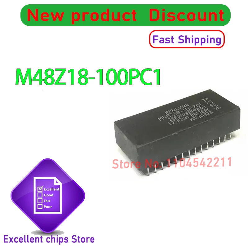 New M48Z18-100PC1 M48Z18-100PCI ZIP24 Memory clock chip 1pcs
