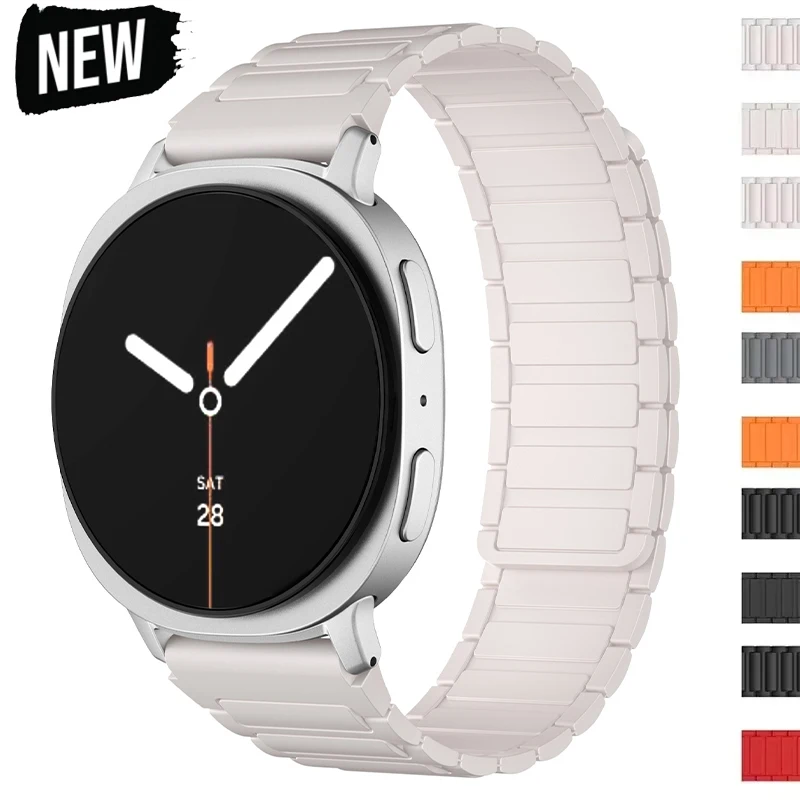 สายซิลิโคนสําหรับ Samsung Galaxy Watch 8 40 มม.44 มม.8 CLASSIC 46 มม.สําหรับ Galaxy นาฬิกา Ultra 2025 47 มม.สร้อยข้อมือกีฬา