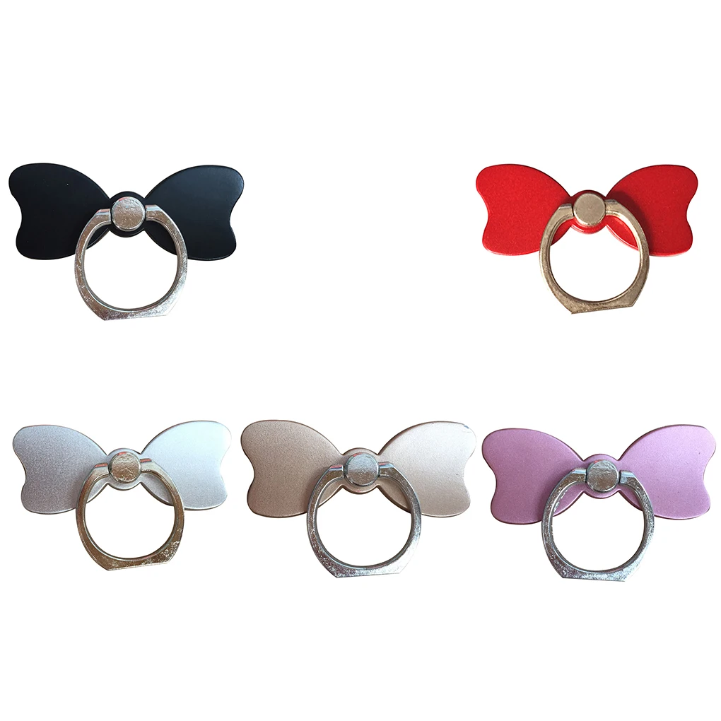 Bow Cell Phone Ring Holder, Stand Mobile Kickstand, Mesa de mesa, Anti Drop