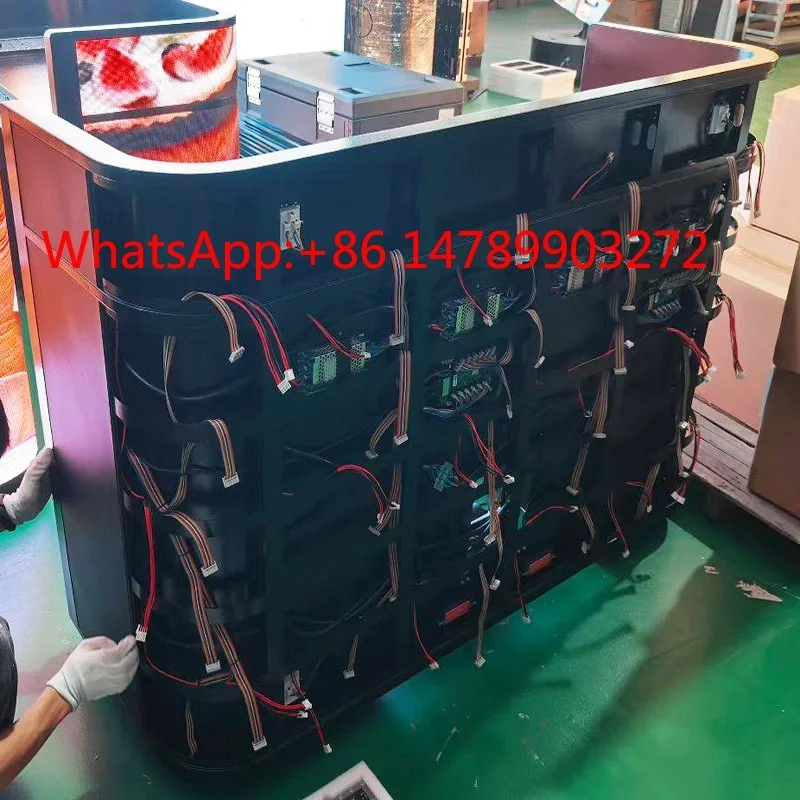 P2.5 Curved LED Bar Counter Screen Flexible Indoor Reception Stage Rental Display Panel