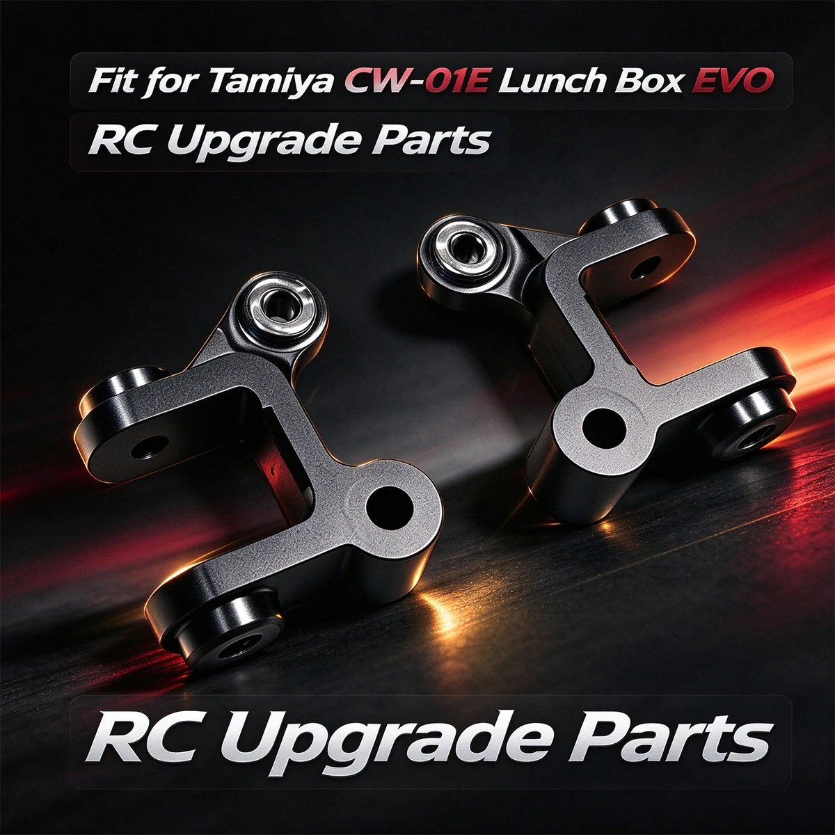 Aluminum Front C-Hub Carrier for Tamiya CW-01E Lunch Box EVO 1/12 RC Car Upgrade Parts Alloy C Hub Replacement Accessories
