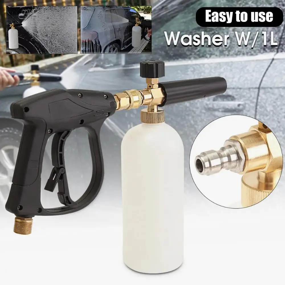 

Pressure Washer Foam Sprayer Kit with 5 Nozzle Heads Adjustable Spray Patterns Quick Connector Pressure Washer Cleaning Tool