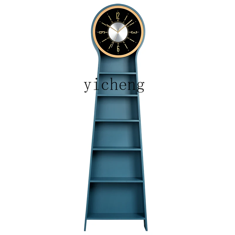 

YY Floor Clock Living Room Home Slightly Luxury Decoration Vertical Clock Storage Floor