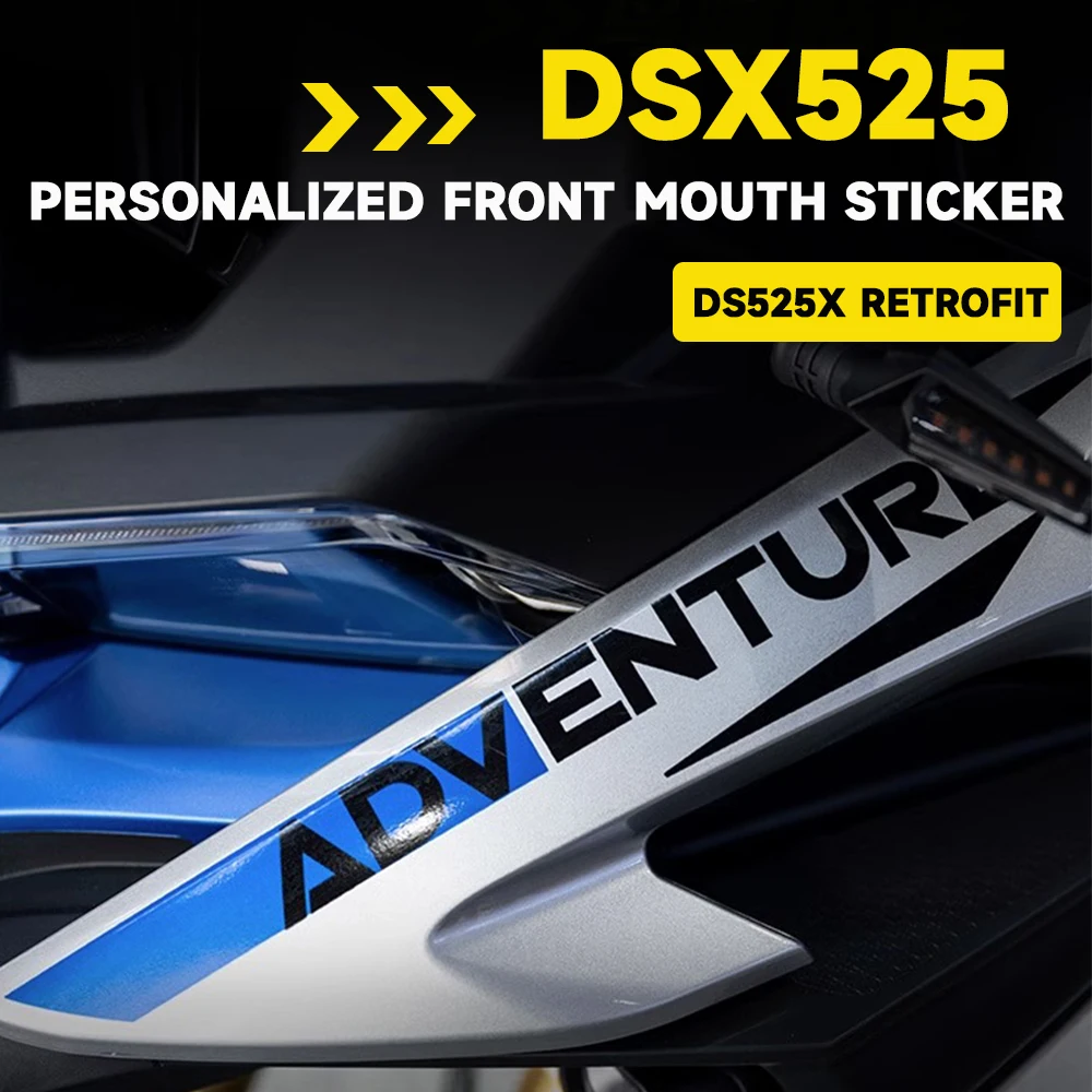 Voor Voge Ds525x Ds 525x Dsx525 525 Dsx Motorfiets Voorste Lip Gepersonaliseerde Decoratieve Sticker Birdmouth Flower Front Mondsticker