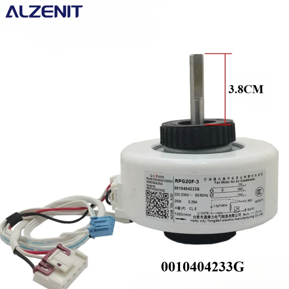 New For Haier Air Conditioner Indoor Unit AC Fan Motor 0010404233G RPG20F-13 220-230V 50/60Hz 1300r/min Conditioning Parts